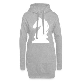 Joueur d’échecs Springer joueur d’échecs - Sweat-shirt à capuche long Femme - gris chiné - Devant