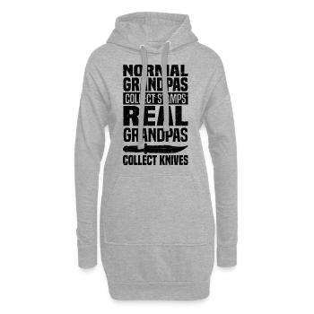 | de collecte de couteaux Knife Collector Hobby Idée cadeau - Sweat-shirt à capuche long Femme - gris chiné - Devant