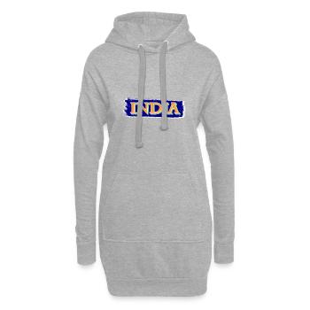 Inde Inde Hindu Pride Drapeau Pays I Cadeau - Sweat-shirt à capuche long Femme - gris chiné - Devant