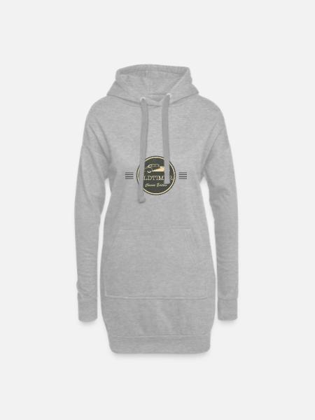 Oldtimer Auto - Hoodie-Kleid - Grau meliert