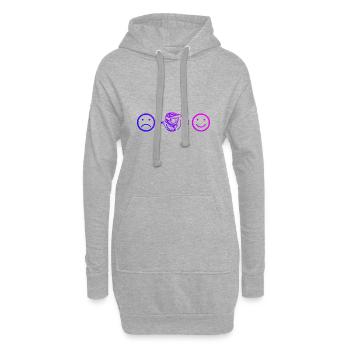 Cyclisme VTT Hommes Cyclisme VTT - Sweat-shirt à capuche long Femme - gris chiné - Devant