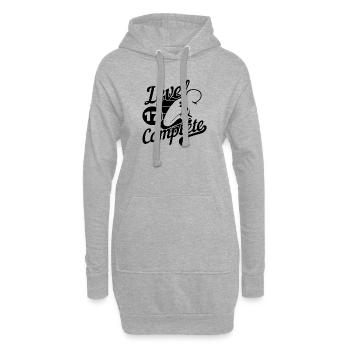17th Birthday Gamers and Gamblers - Hoodie Dress - heather grey - Front