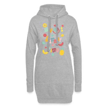 Sweet summertime. - Hoodie Dress - heather grey - Front