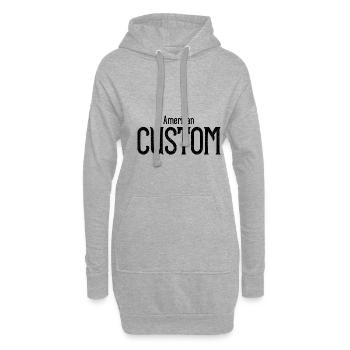 American Custom - Hoodie-Kleid - Grau meliert - Vorne