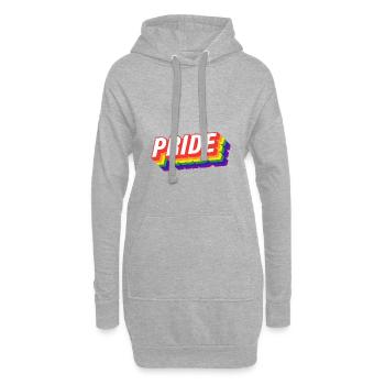 Schwul Lesbisch LGBT Homosexualität Pride - Hoodie-Kleid - Grau meliert - Vorne