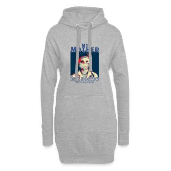My mother is a doctor - Mother Day - Hoodie-Kleid - Grau meliert - Vorne