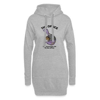 I survived another day in the office - The office - Hoodie-Kleid - Grau meliert - Vorne