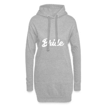 Braut Shirt Junggesellinnenabschied Crew Shirt - Hoodie-Kleid - Grau meliert - Vorne