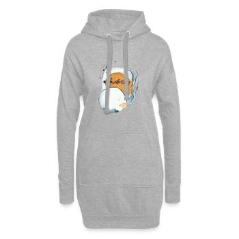 Harmony Zen Art #zen #moderne - Sweat-shirt à capuche long Femme - gris chiné - Devant
