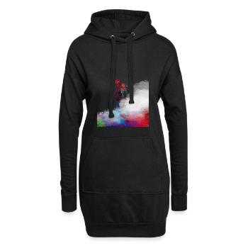 Art sportif de ski #ski #sport - Sweat-shirt à capuche long Femme - noir - Devant