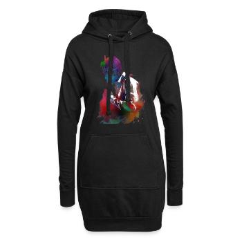 Joueur de billard #snooker - Sweat-shirt à capuche long Femme - noir - Devant