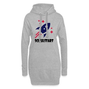 Schulstart - Hoodie-Kleid - Grau meliert - Vorne