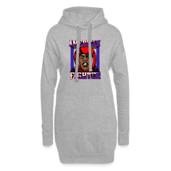 American Fighter Boxer Sport T-Shirt | NaKos - Hoodie-Kleid - Grau meliert - Vorne