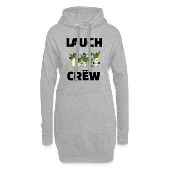 Lauch Crew Eine Gang aus Lauchs - Hoodie-Kleid - Grau meliert - Vorne