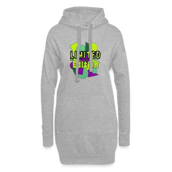 Limited Edition - Hoodie-Kleid - Grau meliert - Vorne