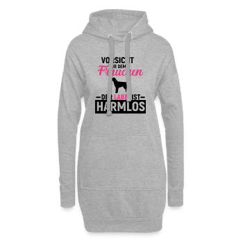 Labrador Retriever - Hoodie-Kleid - Grau meliert - Vorne