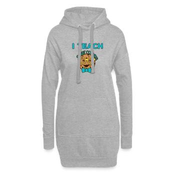 J'enseigne des cookies intelligents aux enseignants de cadeaux - Sweat-shirt à capuche long Femme - gris chiné - Devant