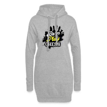 Né pour jouer aux échecs - Sport Gift - Sweat-shirt à capuche long Femme - gris chiné - Devant