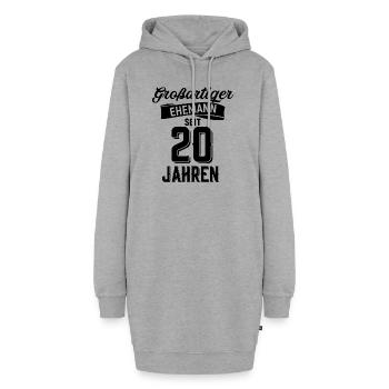 Ehemann Hochzeitstag - Hoodie-Kleid - Grau meliert - Vorne