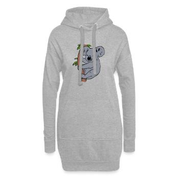 Koala - Hoodie-Kleid - Grau meliert - Vorne