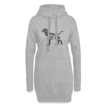 Labrador - Hoodie-Kleid - Grau meliert - Vorne