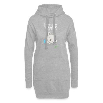 Koala T Shirt To Do List nothing - Hoodie-Kleid - Grau meliert - Vorne