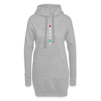 Circuit de moto T-shirt Streetbike Biker Racing - Sweat-shirt à capuche long Femme - gris chiné - Devant