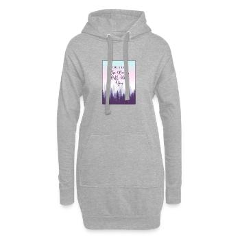Faites une randonnée dans les bois - Sweat-shirt à capuche long Femme - gris chiné - Devant