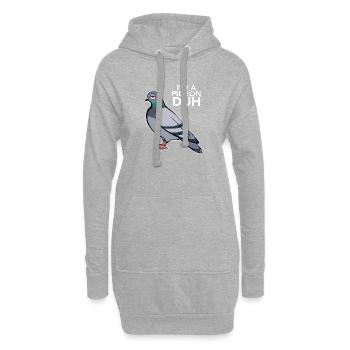 Funny Dove Funny Dewdrop Gift Vintage - Sweat-shirt à capuche long Femme - gris chiné - Devant