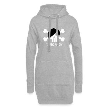 Emo junge - Hoodie-Kleid - Grau meliert - Vorne