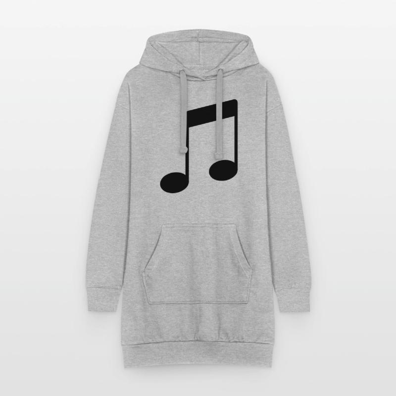 note_icon Hoodie-Kleid