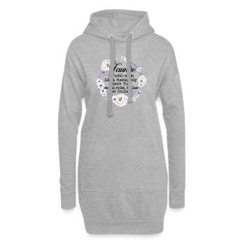 Cadeau de tante d'amant de fleur de tante drôle de tante - Sweat-shirt à capuche long Femme - gris chiné - Devant