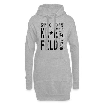 Krefeld - Hoodie-Kleid - Grau meliert - Vorne