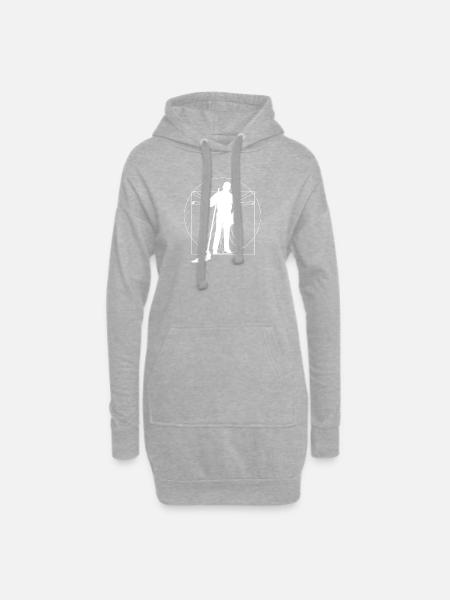 Cleaner - funny tshirt - Hoodie Dress - heather grey