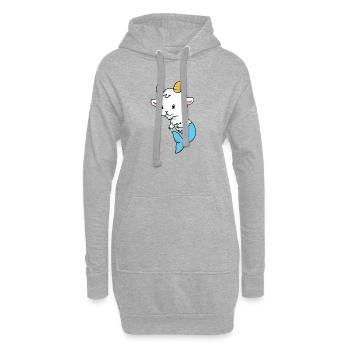 Capricorn Baby Steinbock Baby - Hoodie-Kleid - Grau meliert - Vorne