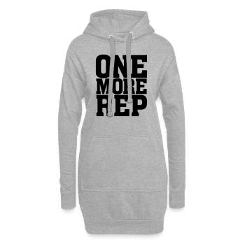 One More Rep(etition) - Hoodie-Kleid - Grau meliert - Vorne