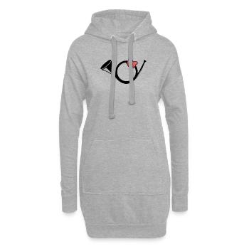 Briefträger Postbote Zusteller Post Horn Geschenk - Hoodie-Kleid - Grau meliert - Vorne