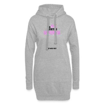 60. Geburtstag Gästebuch Gästeliste 60ter 60 Geb - Hoodie-Kleid - Grau meliert - Vorne