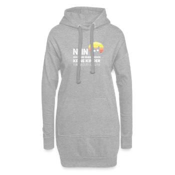 Nein Keine Kinder Die Katze Ist Allergisch Katzen - Hoodie-Kleid - Grau meliert - Vorne