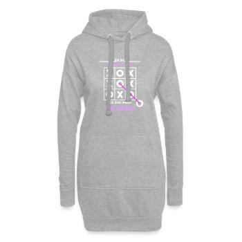 Ich bin Schulleiterin Ich finde immer eine Lösung - Hoodie-Kleid - Grau meliert - Vorne