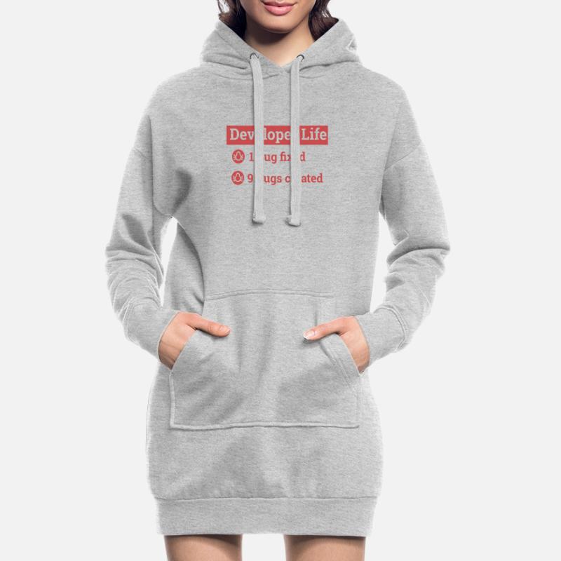"Developer life" | Programmer, Programmierer Hoodie-Kleid