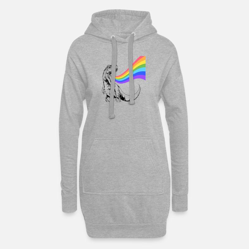 Rainbow - Hoodie-Kleid - Grau meliert