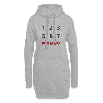 Mambo Count - Hoodie-Kleid - Grau meliert - Vorne