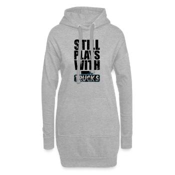Fernfahrer LKW Fahrer Berufskraftfahrer - Hoodie-Kleid - Grau meliert - Vorne