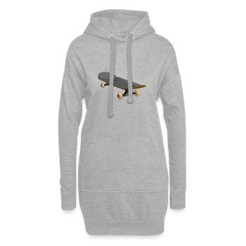 Skateboard skater skate skateboarding skate board - Hoodie Dress - heather grey - Front