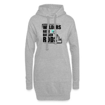 Soudeur soudeur - Sweat-shirt à capuche long Femme - gris chiné - Devant