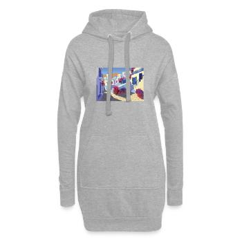 Griechenland - Hoodie-Kleid - Grau meliert - Vorne