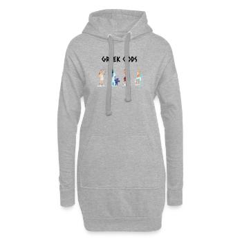 Griechische Mythologie T-Shirt Griechische Götter - Hoodie-Kleid - Grau meliert - Vorne