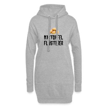 Kartoffel Flüsterer - Hoodie-Kleid - Grau meliert - Vorne