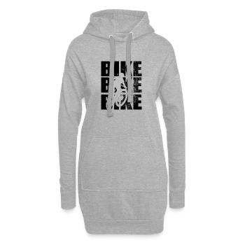 Mountainbike Biker Radfahren mtb Fahrrad Mountainb - Hoodie-Kleid - Grau meliert - Vorne